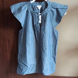 J. Crew Factory Chambray Blouse